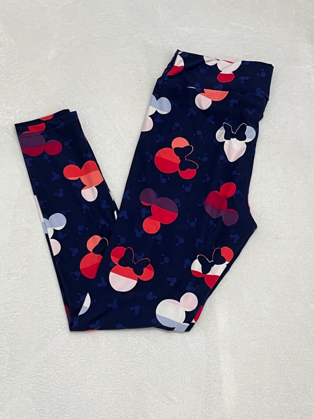 LuLaRoe Women's Disney Tall & Curvy Leggings Mickey Mouse